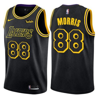 Nike Los Angeles Lakers #88 Markieff Morris Black Youth NBA Swingman City Edition Jersey